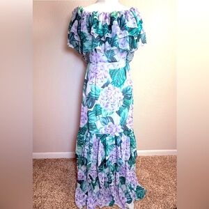 Alexandra Floral Off-Shoulder Maxi Dress